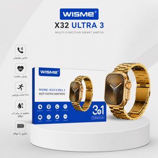 ساعت هوشمند WISME X32 ULTRA3 | مکالمه بلوتوثی و شارژ بی‌سیم
