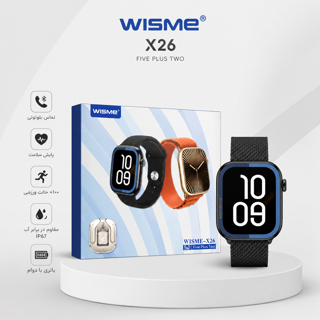 ساعت هوشمند WISME X26 | مکالمه بلوتوثی، نمایشگر AMOLED و ایرپاد همراه