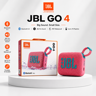 اسپیکر بلوتوثی JBL Go 4 | صدای JBL Pro Sound، ضد آب IP67 و بلوتوث 5.3
