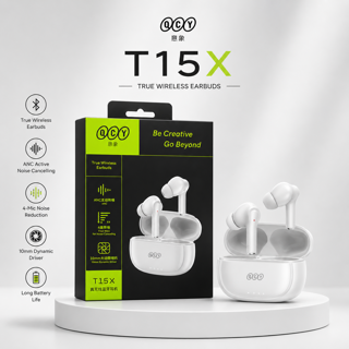 هندزفری بی سیم QCY T15 | طراحی سبک، صدای قدرتمند و بلوتوث 5.2