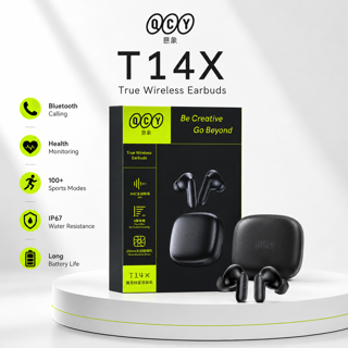 هندزفری بی سیم QCY T14 | طراحی ارگونومیک، صدای شفاف و بلوتوث 5.1