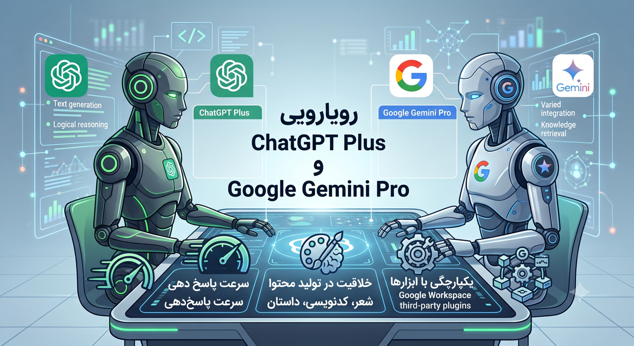 رویارویی ChatGPT Plus و Google Gemini Pro؛ مقایسه جامع قابلیتها، قیمت و عملکرد